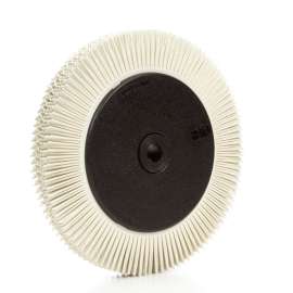 7100138334 Scotch-Brite™ Radial Bristle Brush, 8 in x 1 in x 1-1/4 in 120 with Flange, 2 ea/Case