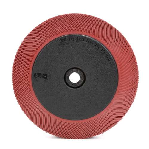 7100138335 Scotch-Brite™ Radial Bristle Brush, 7 5/8 in x 1 in x 1-1/4 in 220 with Flange, 2 ea/Case