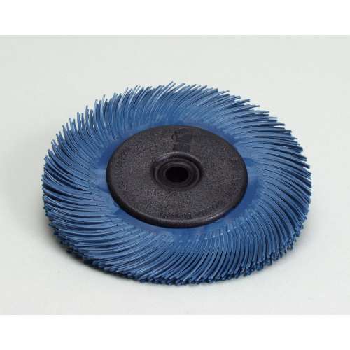 7100138336 Scotch-Brite™ Radial Bristle Brush, 7 5/8 in x 1 in x 1-1/4 in 400 with Flange, 2 ea/Case