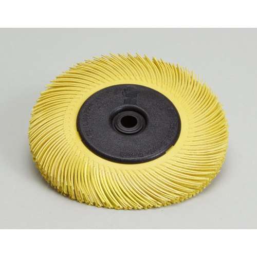 7100138337 Scotch-Brite™ Radial Bristle Brush, 7-5/8 in x 1 in x 1-1/4 in 80 T-C with Flange, 2 ea/Case