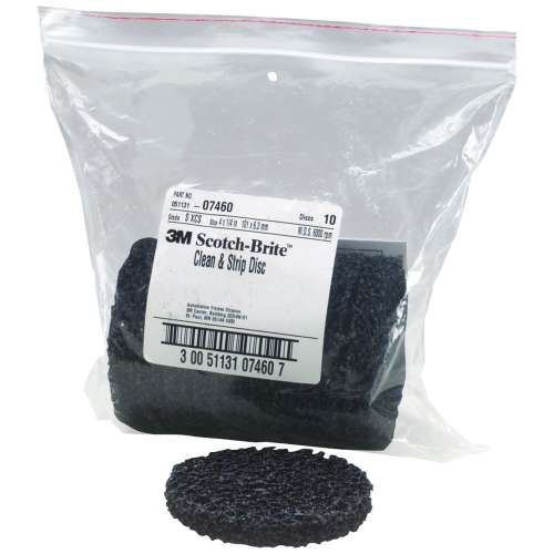 7100141886 Scotch-Brite™ Clean and Strip Disc 07460, 4 in x 1/4 in, S XCS, 3 Bags/Case