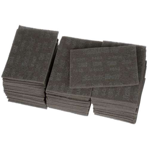 7100141899 Scotch-Brite™ Hand Pad 7448B, HP-HP, SiC Ultra Fine, Gray, 6 in x 9 in, 60 ea/Case, Bulk