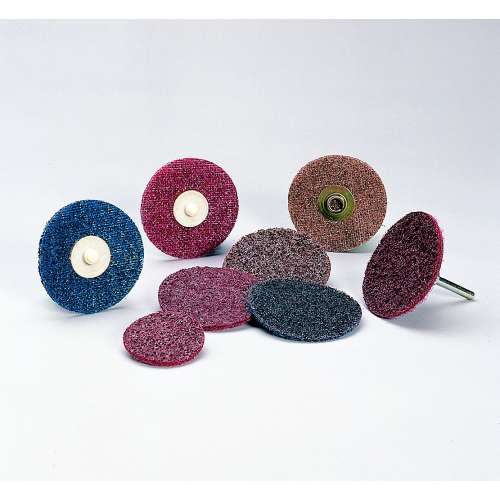 7100142247 Standard Abrasives™ Quick Change Surface Conditioning FE Disc, 840432, A/O Medium, TSM, Maroon, 3 in, 25/Carton, 100 ea/Case