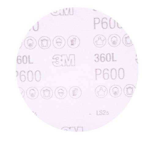 7100142945 Hookit™ Film Disc 360L, P600, 5 in x NH, Die 500X, 100/Carton, 500 ea/Case