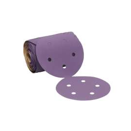 7100145468 Cubitron™ II Stikit™ Film Disc Roll 775L, 320+, 5 in x NH, D/F 5HL, Die 500FH, 100 Discs/Roll, 4 Rolls/Case