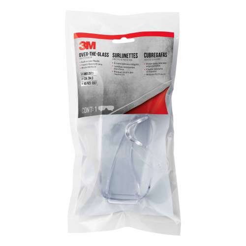 7100150254 47110H1-C Over-the-Glass Eyewear, 47110H1-C, Clear, Clear Lens, Anti-Scratch, 10/case