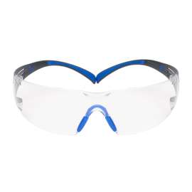7100150838 SF401SGAF-BLU SecureFit™ Safety Glasses SF401SGAF-BLU, Blue/Gray, Clear Scotchgard™ Anti-fog Lens, 20 EA/Case