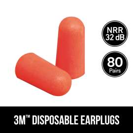 7100156575 92800H80-DC Disposable Earplugs, 92800H80-DC, 80 pairs/pack, 6 packs/case