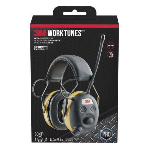 7100156587 90541H1-DC-PS Worktunes AM/FM Hearing Protector, 90541H1-DC-PS, 4 eaches/case