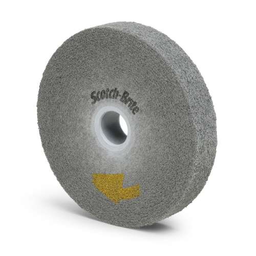 7100159583 Scotch-Brite™ EXL Pro Deburring Convolute Wheel, EP-WL, 11S Fine, 6 in x 1 in x 1 in, 3 ea/Case