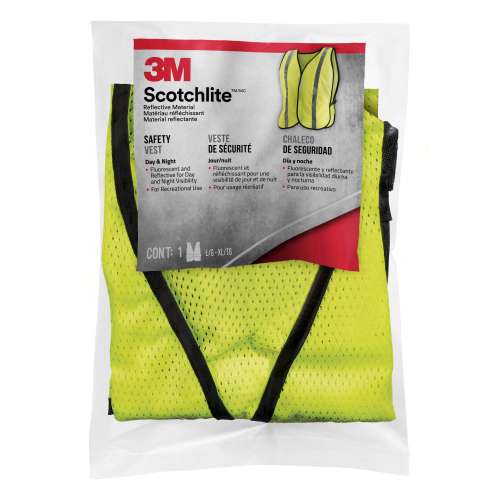 7100160504 94601H1-DC Scotchlite™ Reflective Material Day/Night Safety Vest, 94601H1-DC, 8/cs