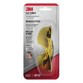 7100166607 47013H1-DC Flat Temple Eyewear Anti-Scratch, 47013H1-DC, Black/Yellow, Amber Lens, 6/case