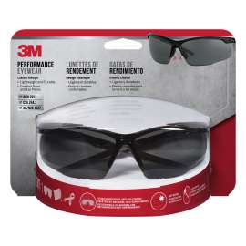 7100166636 47071H1-DC Performance Eyewear Anti-Fog, 47070H1-DC, Black/Gray, Clear Lens, 4/Case