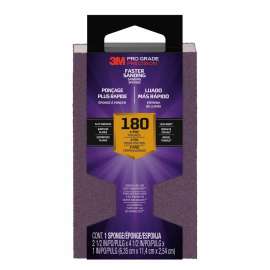 7100170037 Pro Grade Precision™ Faster Sanding Block Sponge, 24002TRI-XF-B, 2.5 in x 4.5 in x 1 in, 180 grit, X-Fine, 12/cs