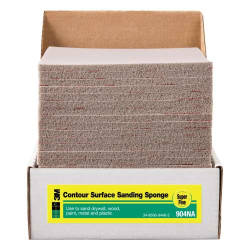 7100172074 General Purpose Sanding Pad 904-ESF, Contour Surface, 4 1/2 in x 5 1/2 in x 3/16 in, Super Fine, Bulk, 24/cs