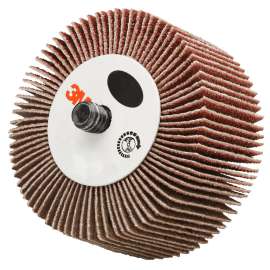 7100173784 Flap Wheel 244D, 120 X-weight, Type 83, 3 in x 0.5 in x 1/4 in, 10 ea/Case