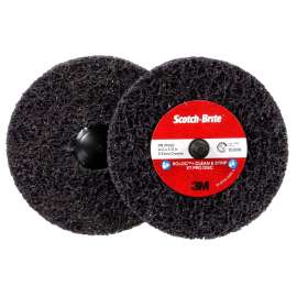 7100173794 Scotch-Brite™ Roloc™+ Clean and Strip XT Pro Disc, XO-ZR+, SiC Extra Coarse, TR+, Purple, 4 in x 1/2 in, 10 ea/Case