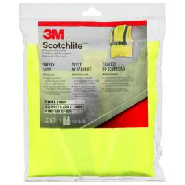 7100173927 94616H1-DC-THD Reflective Vest Day/Night Safety Vest, 94616H1-DC-THD, Hi-Viz Yellow, 6/case