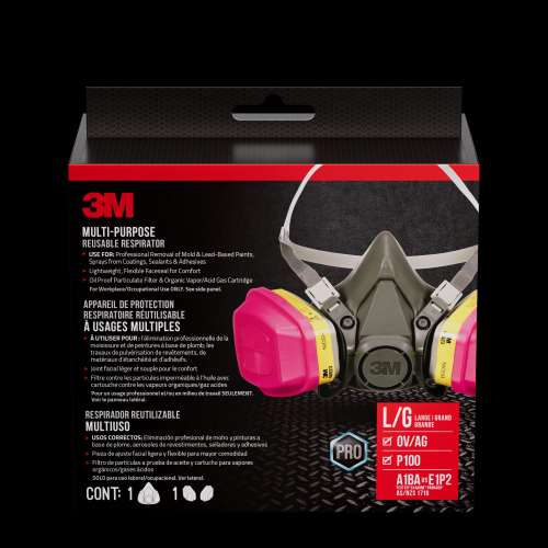 7100177495 63023H1-DC Performance Multi-purpose Large Respirator 63023H1-DC, 1/pk, 4 pks/case