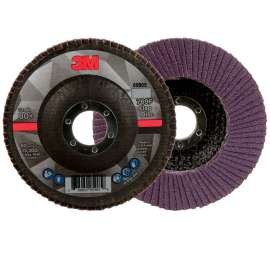7100178016 Flap Disc 769F, 80+, T27, 4-1/2 in x 7/8 in, 10 ea/Case