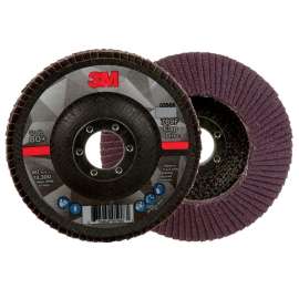 7100178028 Flap Disc 769F, 80+, T29, 4-1/2 in x 7/8 in, 10 ea/Case