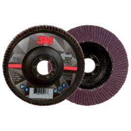 7100178126 Flap Disc 769F, 60+, T29, 5 in x 7/8 in, 10 ea/Case