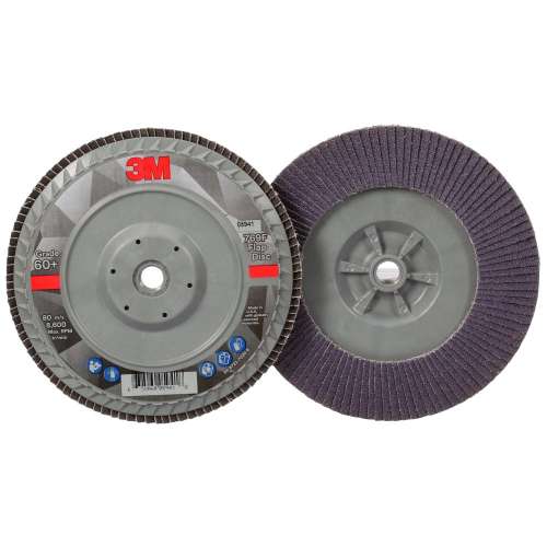 7100178191 Flap Disc 769F, 60+, T27 Quick Change, 7 in x 5/8 in-11, 5 ea/Case