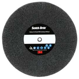 7100179927 Scotch-Brite™ Deburr & Finish Pro Unitized Wheel, DP-UW, 2S Fine, 6 in x 1/2 in x 1/2 in, 4 ea/Case