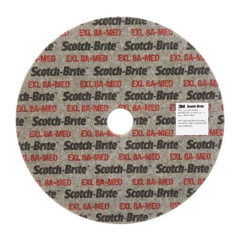 7100188522 Scotch-Brite™ EXL Unitized Wheel, XL-UW, 8A Medium, 8 in x 1/2 in x 3 in, SPR22061B, 4 ea/Case