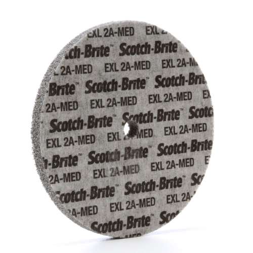 7100188542 Scotch-Brite™ EXL Unitized Wheel, XL-UW, 2A Medium, 6 in x 1/2 in x 1/2 in, SPR21376A, 4 ea/Case, Custom