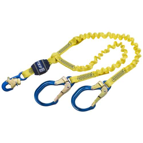7100188782 1246193 DBI-SALA® EZ-Stop™ 100% Tie-Off Shock Absorbing Lanyard 1246193, Yellow, 6 ft