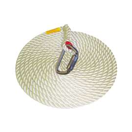 7100188815 AC215A1 PROTECTA® Rope Lifeline 5/8 in. (1.6 cm) Nylon with Carabiner AC215A1, 15M