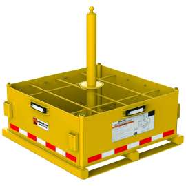 7100188855 8530621 DBI-SALA® FlexiGuard™ Jib Base Counterweight 8530621, Yellow Zinc, 1 EA