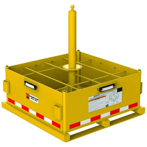 7100188855 8530621 DBI-SALA® FlexiGuard™ Jib Base Counterweight 8530621, Yellow Zinc, 1 EA