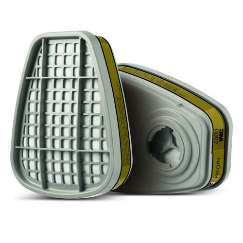 7100198706 6007 Mercury Vapor/Organic Vapor/Acid Gas Cartridge 6007, 60 EA/Case