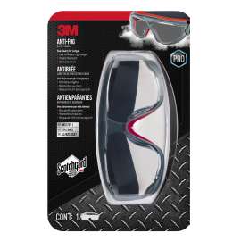 7100199315 47212H1-VDC-PS Anti-Fog Goggle with Scotchgard™ Protector 47212H1-VDC, Gray/Red, Clear Lens, 5/cs