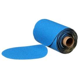 7100199698 Stikit™ Blue Abrasive Disc Roll, 36265, 5 in, 80 grade, No Hole, 50 discs per roll, 5 rolls per case