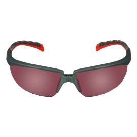 7100203162 S2024AS-RED Solus™ 2000 Series, S2024AS-RED, Gray/Red Temples, Red MirrorAnti-Scratch lens, 20ea/cs