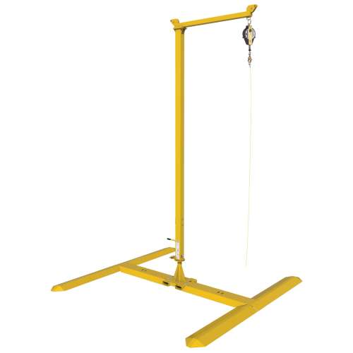 7100204055 8530579 DBI-SALA® FlexiGuard™ SafRig™ with Outrigger Base and SelfRetracting Lifeline 8530579, Yellow, 1 EA/Case