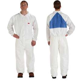 7100213293 4540+CS-BLK-4XL Protective Coverall 4540+CS White & Blue Type 5/6 Size 4XL, 25 EA/Case