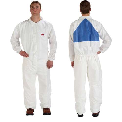 7100213293 4540+CS-BLK-4XL Protective Coverall 4540+CS White & Blue Type 5/6 Size 4XL, 25 EA/Case