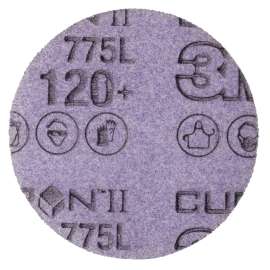 7100214888 CubitronT II StikitT Film Disc 775L, 120+, 4 in x 1/2 in, Ninja, Linered, Die 400DN, 25/Pac, 500 ea/Case