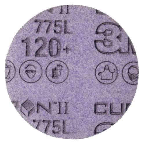 7100214888 CubitronT II StikitT Film Disc 775L, 120+, 4 in x 1/2 in, Ninja, Linered, Die 400DN, 25/Pac, 500 ea/Case