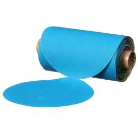 7100215956 Stikit™ Blue Abrasive Disc Roll 321U, 36271, 5 in, 320 grade, 100 discs per roll, 5 rolls per case