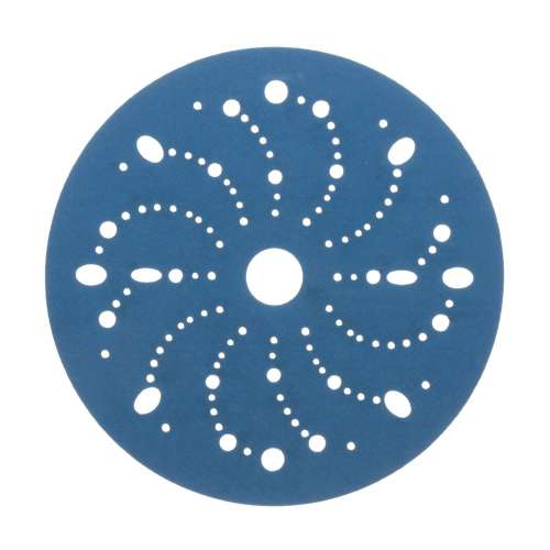 7100216007 Hookit™ Blue Abrasive Disc 321U, 36178, 6 in, 240 grade, Multi-hole, 50 discs per carton, 4 cartons per case