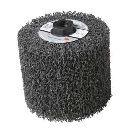 7100216270 Scotch-Brite™ Match and Finish Flap Brush, CF-MF, 5A Extra Coarse, 4-1/2 in x 8 in x 1.25 in, Keyway Core, 1 ea/Case