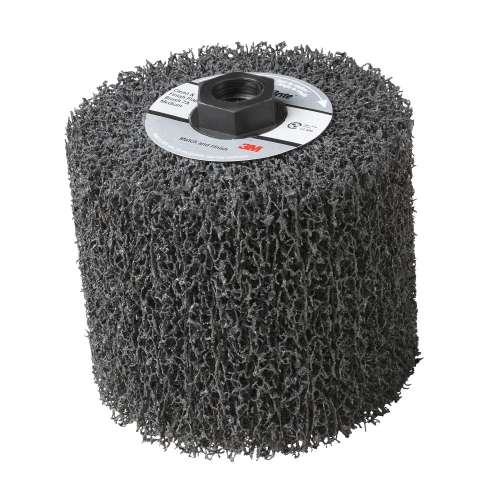 7100216270 Scotch-Brite™ Match and Finish Flap Brush, CF-MF, 5A Extra Coarse, 4-1/2 in x 8 in x 1.25 in, Keyway Core, 1 ea/Case