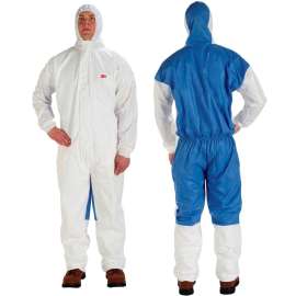 7100217010 4535-L Protective Coverall 4535, White & Blue Type 5/6, Large, 20 ea/Case