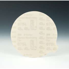 7100218052 Hookit™ Diamond Microfinishing Film Disc 675L, 45 Mic 5MIL, Gray, 5 in x NH, Die 500LG