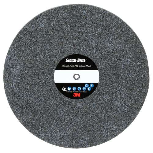 7100218785 Scotch-Brite™ Deburr & Finish Pro Unitized Wheel, DP-UW, 8C Coarse+, 8 in x 1/2 in x 1-1/4 in